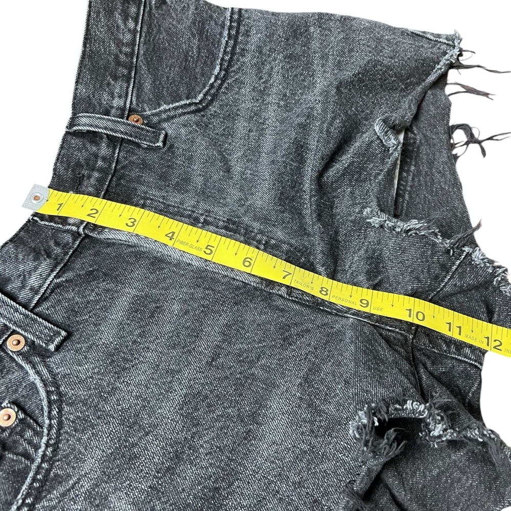 Levi’s 501 Original Jean Shorts Size 28 Washed Black - Picture 10 of 16